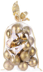 MagicHome MagicHome, Karácsonyi Gömbök, 20 db, 6 cm, arany (STP8091046)