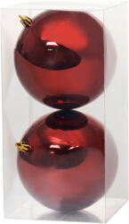 MagicHome MagicHome, Karácsonyi gömbök, 2 db, bordó, 12 cm (STP8091916)