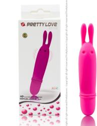 FUN TOYS, PRETTY LOVE PRETTY LOVE - Flirtation Boyce, Mini Vibrator Rabbit cu Stimulator Clitoridian și 10 Impulsuri, Lila Vibrator