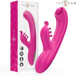 Intense INTENSE - Christina, Vibrator Rabbit Multifuncțional cu Rotație, Roz, 22.5 cm Vibrator