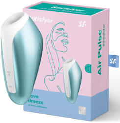 Satisfyer, Satisfyer Air Pulse Satisfyer - Sucționer Love Breeze Albastru Glațiat Vibrator