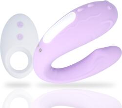 Mia - Rin, Vibrator pentru Cuplu în Formă U cu Telecomandă, 2 Motoare, 10 Moduri Vibrator