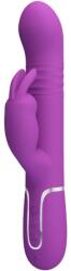 Pretty Love PRETTY LOVE - Coale, Vibrator Rabbit 4 în 1 cu Bile și Buton Climax, Violet Vibrator