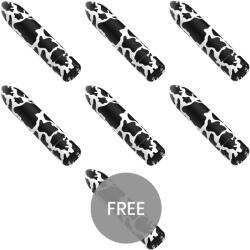 Custom Bullets - Ser de Vibratoare Bullet Magnetice cu Design Vacă, 10 Intensități, 6+1 Gratuit