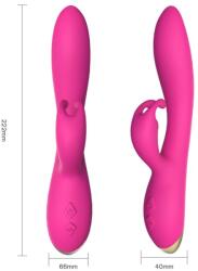 Armony, Armony Vibrators ARMONY - Bonnie, Vibrator Rabbit Silențios cu Motoare Separate, Fucsia Vibrator