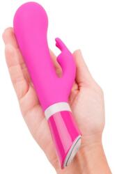 B Swish - Bwild Deluxe Bunny, Vibrator Rabbit cu 2 Motoare și 6 Funcții, Silicon Hipoalergenic, Zmeură Vibrator