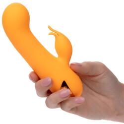 CalExotics - California Dreaming Montecito Muse, Rabbit cu Umflare Automată, 10 Funcții și Cip Memorie, Portocaliu Vibrator