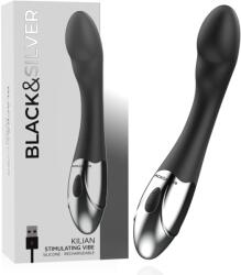 Black & Silver - Kilian, Vibrator Premium cu Motor Puternic, 20 cm Vibrator