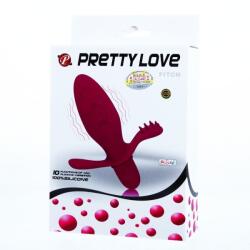 ANAL TOYS, PRETTY LOVE PRETTY LOVE - Flirtation Fitch, Vibrator cu Stimulare Clitoridiană și Perineală, 10 Funcții Vibrator