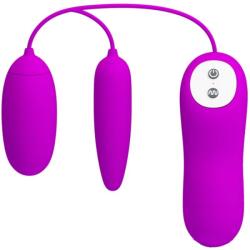 FUN TOYS, PRETTY LOVE PRETTY LOVE - Irma, Ou Vibrant Dublu cu 12 Funcții și Telecomandă, Silicon, Roz