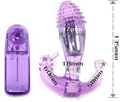LyBaile - Stimulator Vaginal și Anal Lilac Cu Vibrație Vibrator