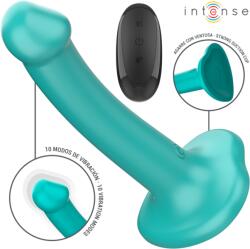 Intense INTENSE - Katie, Vibrator cu Ventuză și Telecomandă, 10 Moduri, Albastru Vibrator