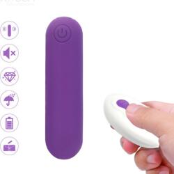 Armony, Armony Stimulators ARMONY - Splash Joie, Mini Bullet Vibrant cu Telecomandă, 10 Vibrații, Mov Inchis Vibrator