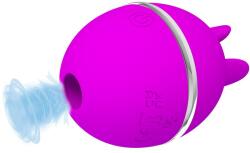 Pretty Love PRETTY LOVE - Gemini Ball, Vibrator Rotund cu Limbă Vibrantă și 3 Moduri Lingere, Silicon, Violet Vibrator