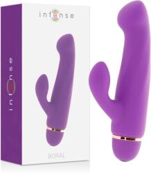 Intense INTENSE - Boral, Vibrator Rabbit cu Stimulator Clitoridian și 20 Moduri, Lila Vibrator