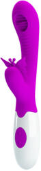 Pretty Love PRETTY LOVE - Moth, Vibrator Rabbit cu Limbă Lingere și Stimulator Fluture, 12+3 Funcții, Lila Vibrator