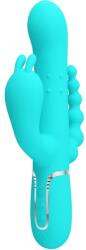 Pretty Love PRETTY LOVE - Cammy, Vibrator Rabbit 4 în 1 cu Stimulare Triplă, Albastru Vibrator