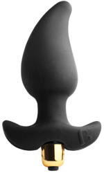 Rocks-Off - Butt Quiver, Stimulator Anal Prostată cu Bilă Vibrantă RO-80mm și 7 Viteze, Negru