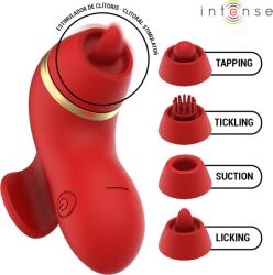 Intense INTENSE - Patty, Stimulator Multifuncțional cu 4 Capete Interschimbabile Vibrator