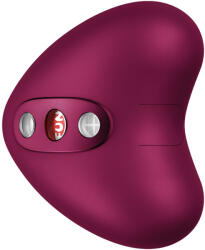 FUN FACTORY - Libera, Vibrator Air Pulse în Formă de Inimă, Roșu Vin Vibrator