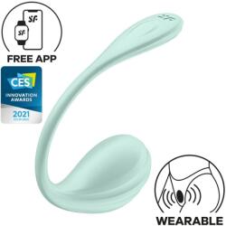 SATISFYER, SATISFYER PARTNER SATISFYER - Smooth Petal, Stimulator Portabil pentru Punctul G cu Aplicație, Verde Vibrator