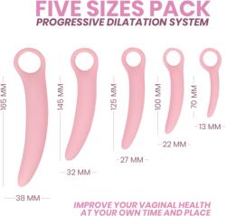 INTIMICHIC - Set dilatatoare vaginale din silicon medical 5 piese Dildo