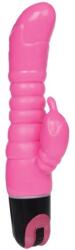 LyBaile BAILE - Vibrator Rabbit Realist cu Stimulator Clitoridian și Multi-Viteză, 22.5 cm, Roz Vibrator