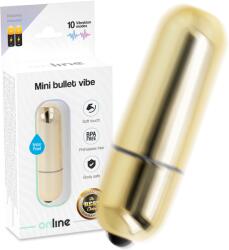 ONLINE - Mini Bullet Vibe, Vibrator Bullet Compact cu 10 Moduri, Auriu