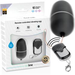 ONLINE - Ou Vibrant M cu Telecomandă și 10 Moduri, ABS, 6 cm, Negru