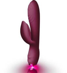 Rocks-Off - Everygirl, Vibrator Rabbit cu 2 Motoare Independente, LED Color și 10 Funcții, Silicon Medical, Burgundy Vibrator