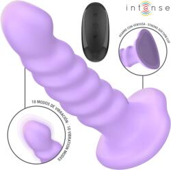 Intense INTENSE - Brenda, Vibrator Spiral cu Ventuză și Telecomandă, 10 Moduri, Violet Vibrator