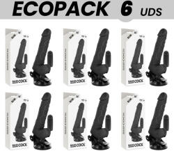 Basecock - Dildo Vibrant Realist cu Testicule si Telecomandă, Negru, 18.5 cm Vibrator