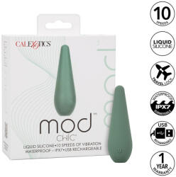 CalExotics - Mod Chic, Stimulator cu Vârf Ascuțit și Silicon Lichid, 10 Viteze, Verde Vibrator