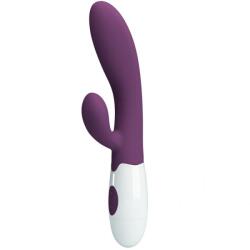 Pretty Love PRETTY LOVE - Alvis, Vibrator Rabbit G-Spot cu 2 Motoare și 30 Funcții, Silicon Satinat, Violet Vibrator