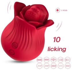 Armony ARMONY - Vibrator Trandafir, Stimulator cu Limbi Vibratoare, Roșu Vibrator