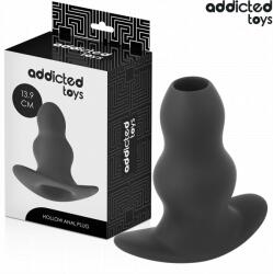 Addicted Toys - Hollow Plug Anal Gol Size XL cu Dual Gol, Silicon Medical, 13.9 cm