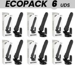 Basecock - Dildo Vibrant Realist cu Telecomandă, Negru, 19.5 cm Dildo