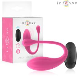 Intense INTENS Janice Pink - Vibrator U cu Dublă Stimulare, Telecomandă și 10 Moduri de Vibrație, USB Vibrator