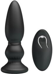 Mr. Play - Plug Anal Stimulator Prostată cu Telecomandă și 12 Funcții, Silicon ABS, Negru
