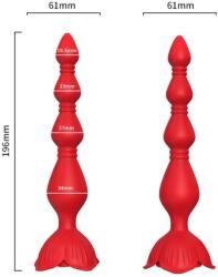 Armony, Armony Anal ARMONY - Pink Pagoda, Plug Anal Vibrant cu Design în Formă de Pagodă, Roșu