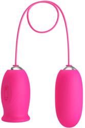 Fun Toys, Pretty Love Pretty Love - Ou Vibrant Daisy + Limba Stimulatoare Pentru Clitor Rosie