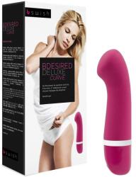 B Swish - Bdesired Deluxe Curve, Vibrator Curbat pentru G-Spot cu 6 Funcții, Silicon Hipoalergenic, Roz Vibrator
