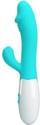 Pretty Love PRETTY LOVE - Snappy, Vibrator Dual Flexibil G-Spot și Clitoridian cu 30 Funcții, Silicon, Verde Aqua Vibrator