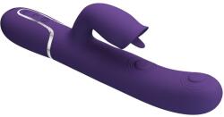 Pretty Love PRETTY LOVE - Vibrator Rabbit cu Limbă, 7 Moduri Lovire și 7 Moduri Lingere, Buton Climax, Violet Vibrator