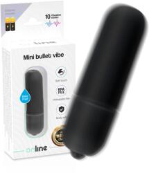 ONLINE - Mini Bullet Vibe, Vibrator Bullet Compact cu 10 Moduri, Negru