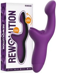 Rewolution - Rewokiss, Vibrator cu 2 Motoare pentru Punctul A și Clitoris, 10 Moduri Vibrator