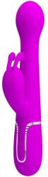Pretty Love PRETTY LOVE - Dejon, Vibrator Rabbit 3 în 1 cu Thrusting și Rotație, Violet Vibrant Vibrator