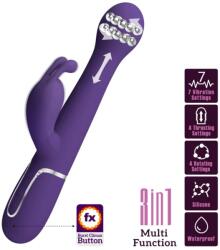 High Tech, Pretty Love Pretty Love - Dejon Rabbit Vibrator 3 în 1 Multifuncțional Purpurie Vibrator