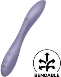 SATISFYER, SATISFYER VIBRATOR SATISFYER - G-Spot Flex 2, Vibrator Flexibil Dual pentru Punctul G și Clitoris, Violet Vibrator