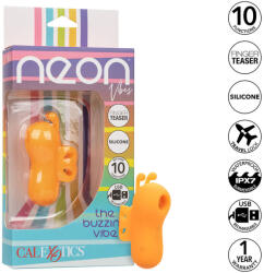 CalExotics - Neon Vibes, Vibrator pentru Deget cu 10 Vibrații, Portocaliu Vibrator